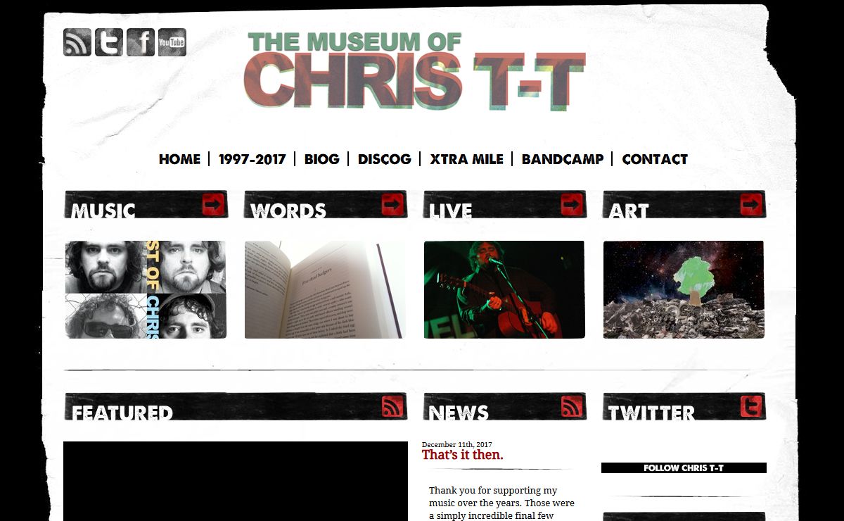 Chris T-T – English singer/songwriter based in London and Brighton