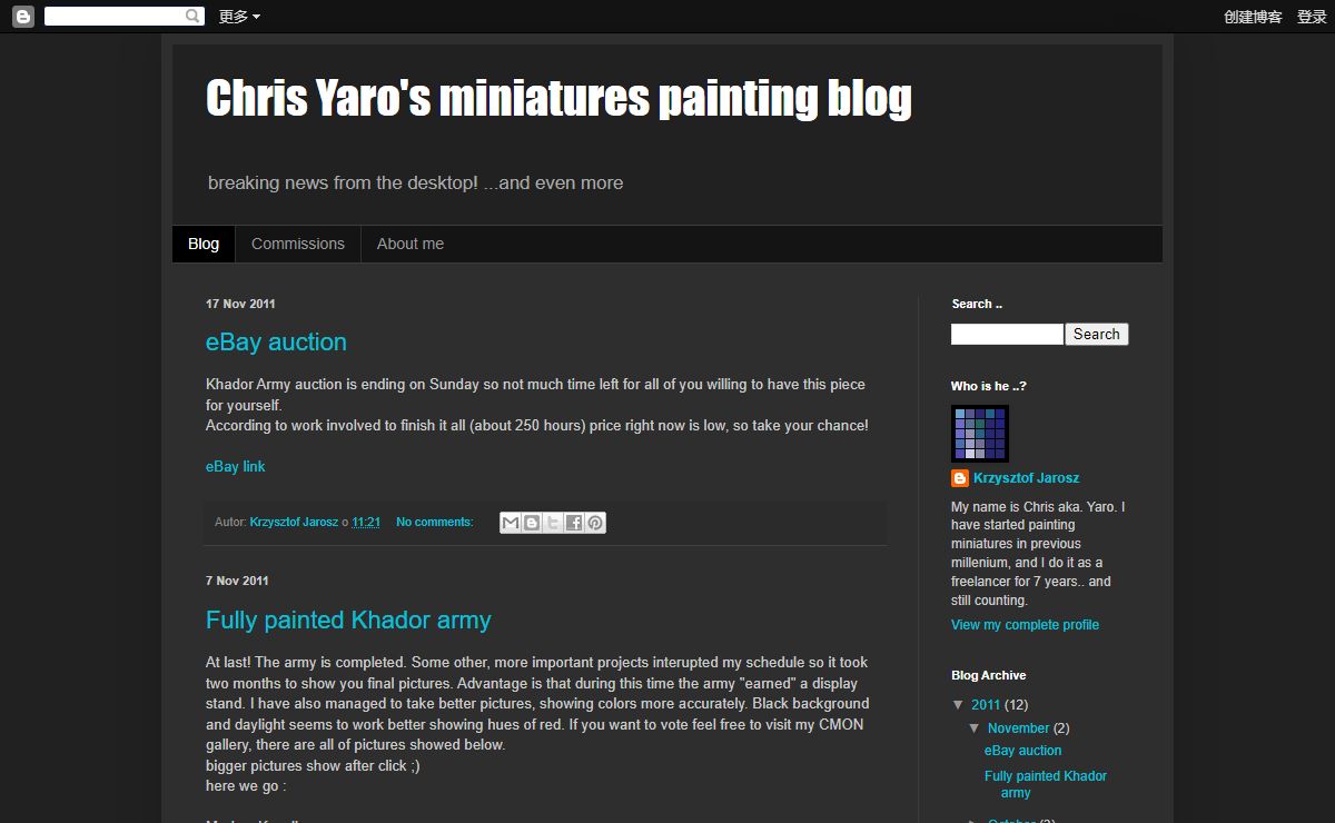 Chris Yaro's miniatures painting blog