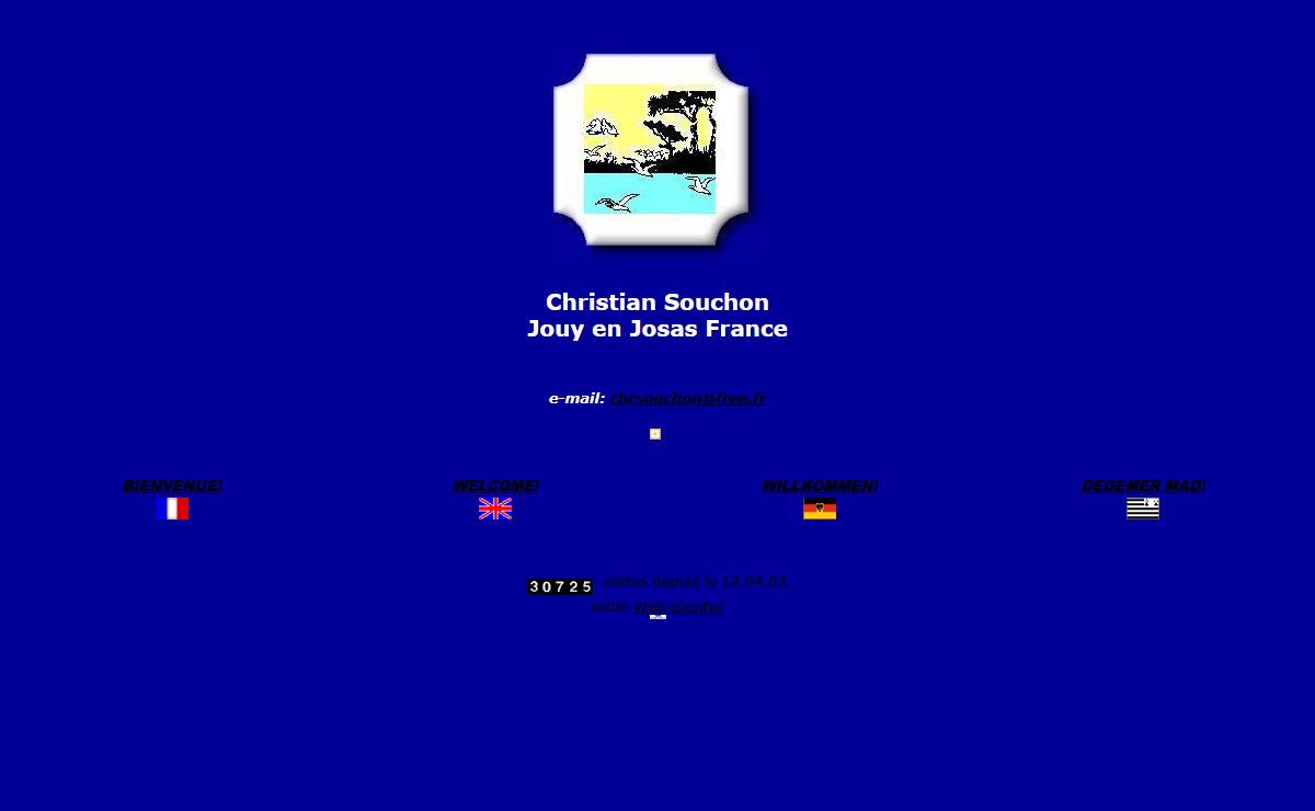 Christian Souchon: Homepage
