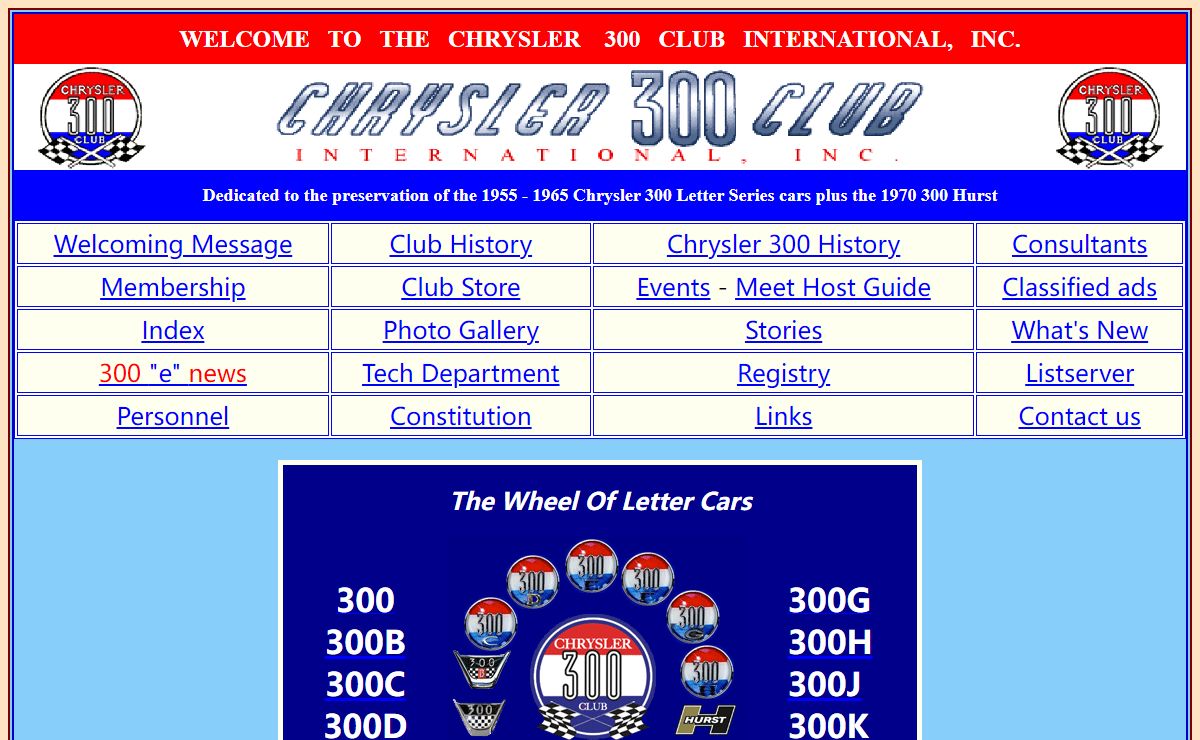 CHRYSLER 300 CLUB INTERNATIONAL, INC.