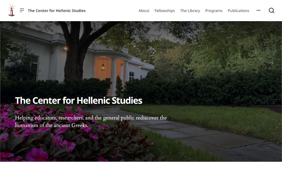 The Center for Hellenic Studies - Reassertion of the humanism of the ancient world