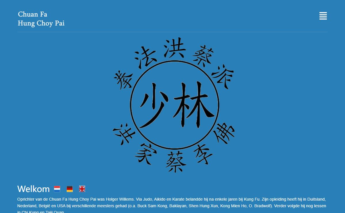 Chuan Fa Kung Fu Limburg- Shaolin Hung Gar, Choy Lee Fut en Tai Chi