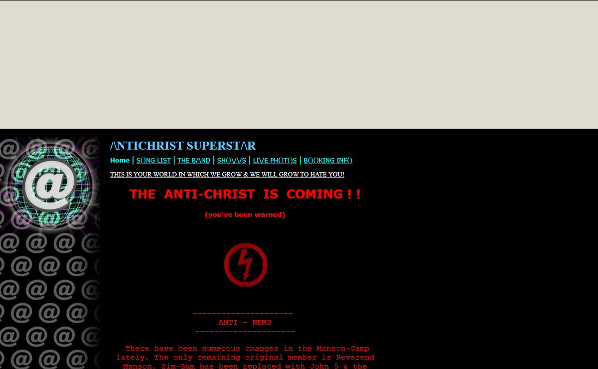 /\NTICHRIST SUPERST/\R