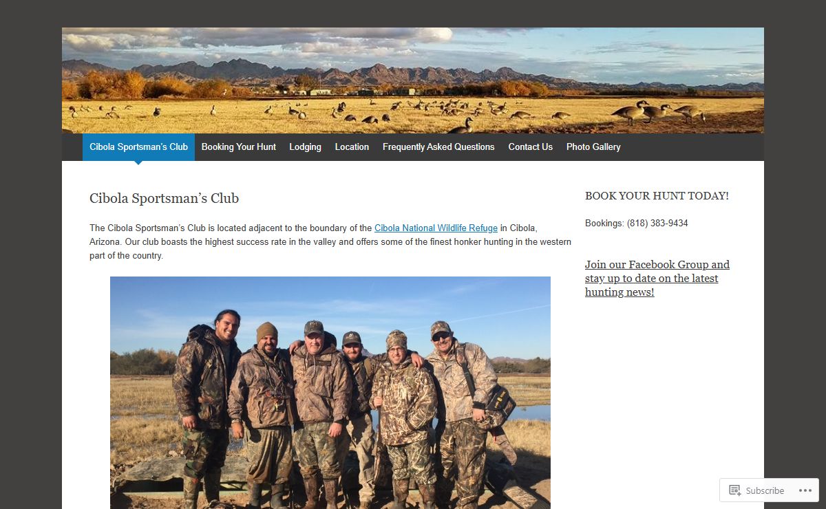 Cibola Sportsman's Club | Goose hunting at its finest.