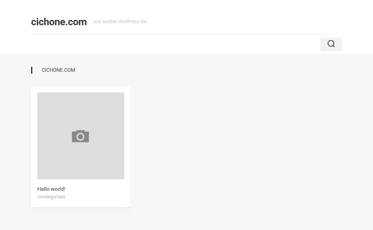 cichone.com - Just another WordPress site