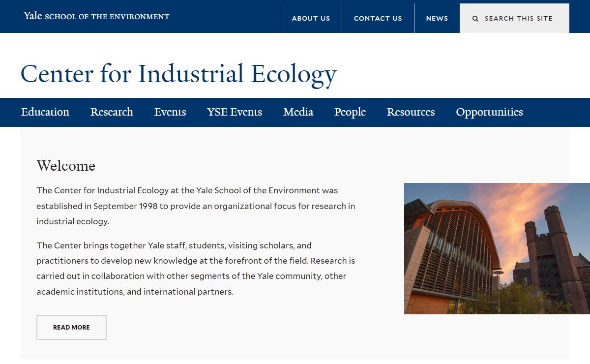 Home | Center for Industrial Ecology