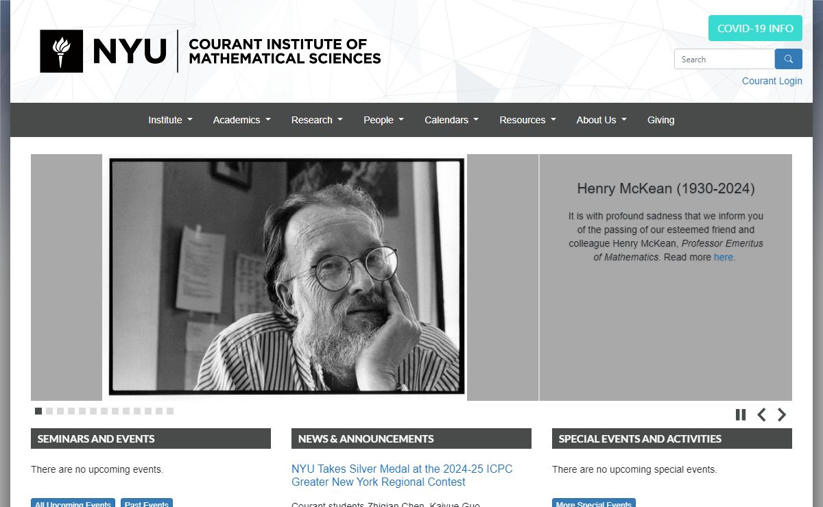 Institute | NYU Courant