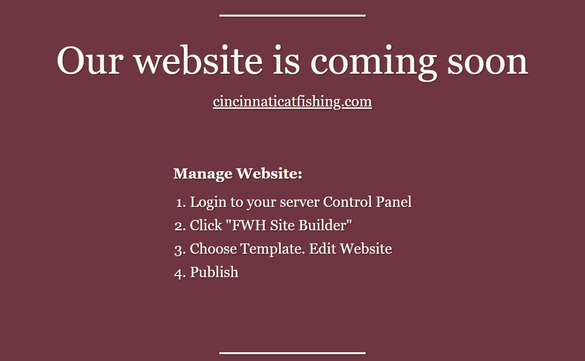 Our website is coming soon