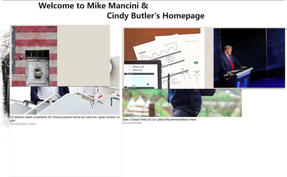 Mike Mancini & Cindy Butler's Homepage
