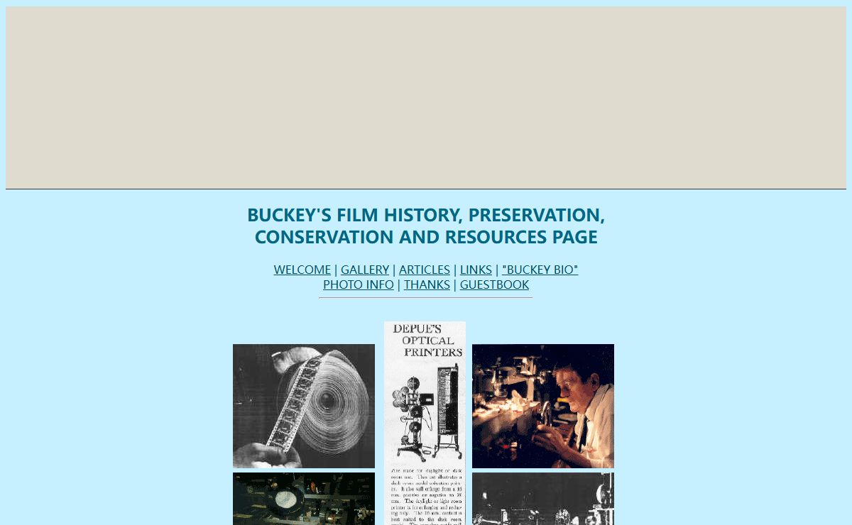 Buckey's Film History and Resources Page