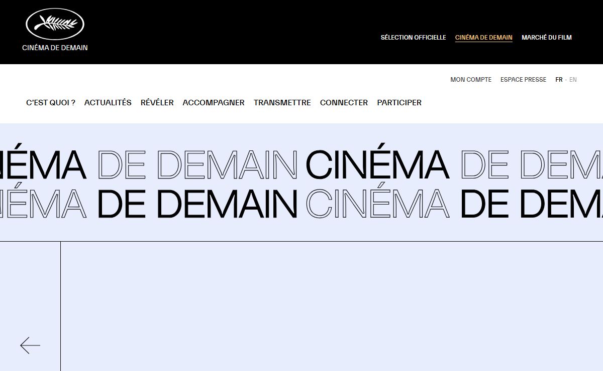 Cinéma de Demain - Festival de Cannes