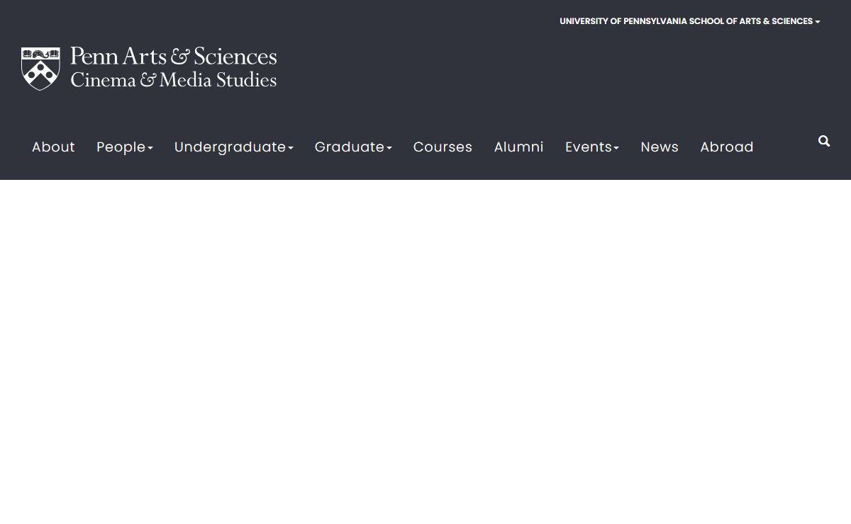 Cinema & Media Studies | Cinema & Media Studies