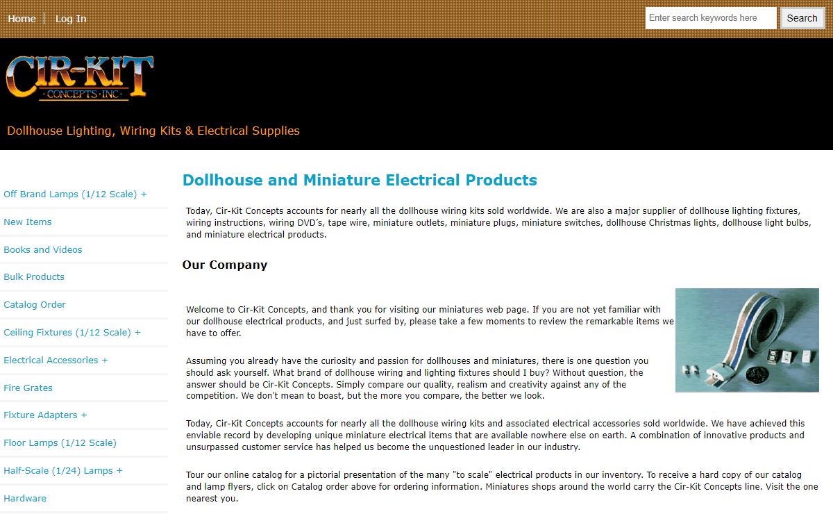 Cir-Kit Concepts, Inc., Dollhouse Lighting, Wiring Kits, and Electrical Supplies