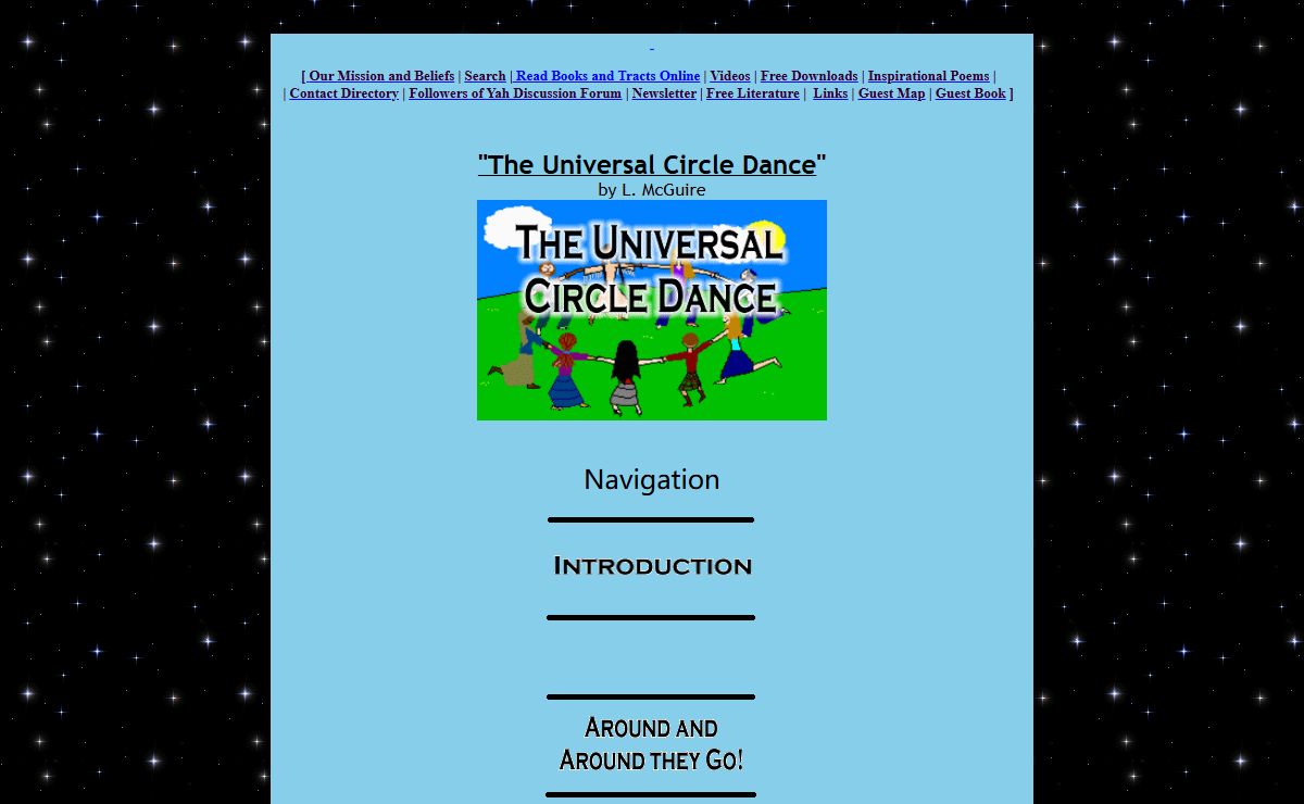 The Universal Circle Dance ~ Index/Navigation