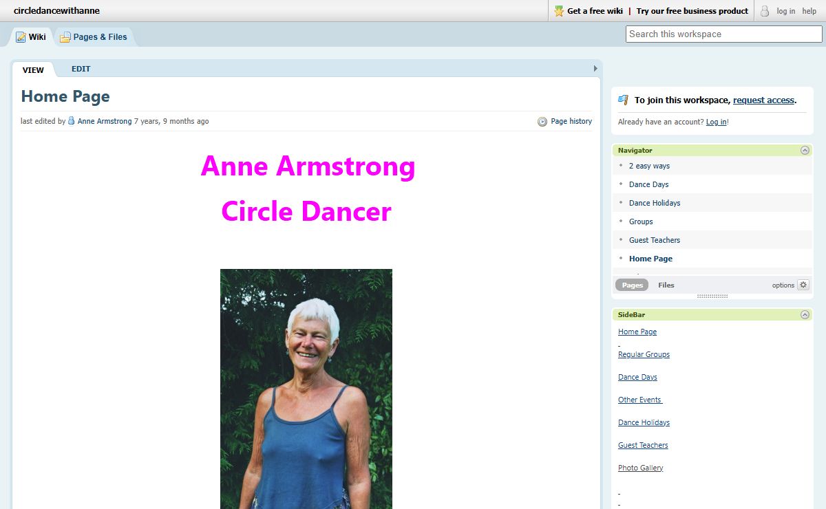 circledancewithanne / Home Page
