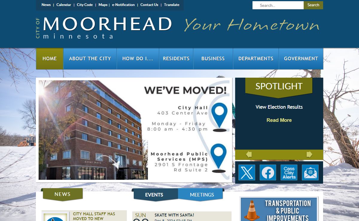 City of Moorhead : Home