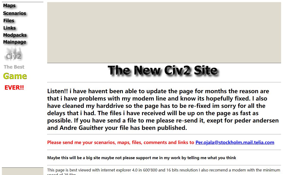 The New Civ2 Site