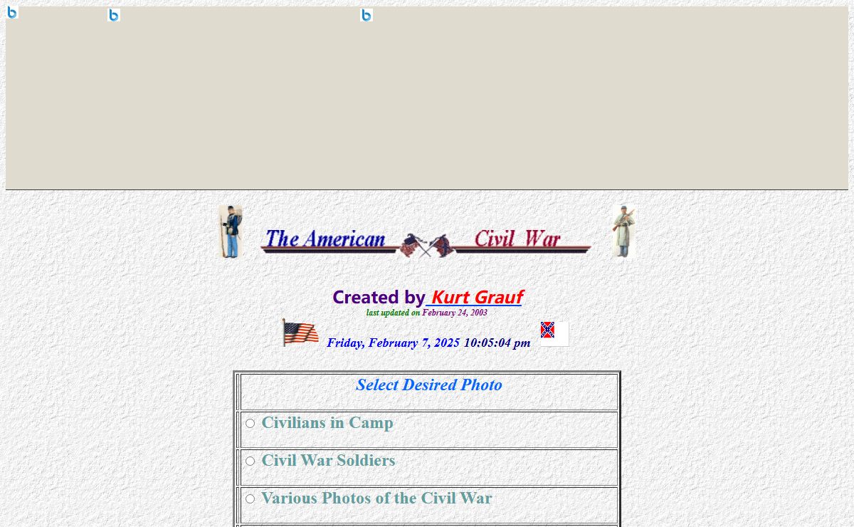 Civil War War Photo Gallery