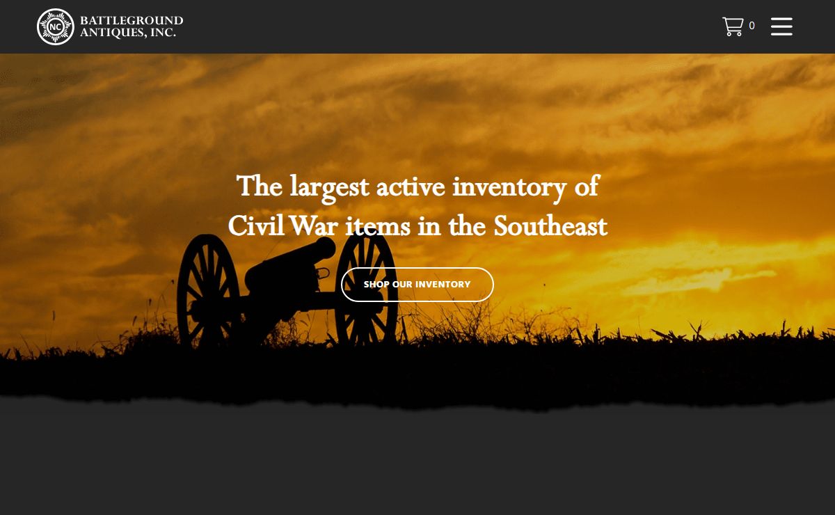 Battleground Antiques – The largest active inventory of Civil War items in the Southeast