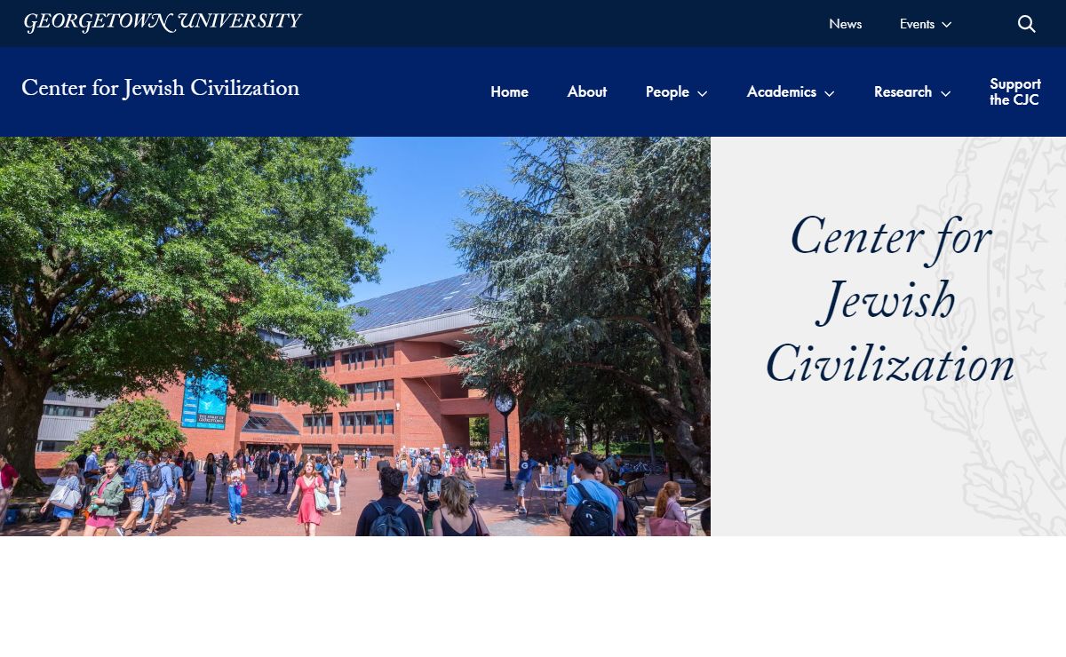 Center for Jewish Civilization | Georgetown University