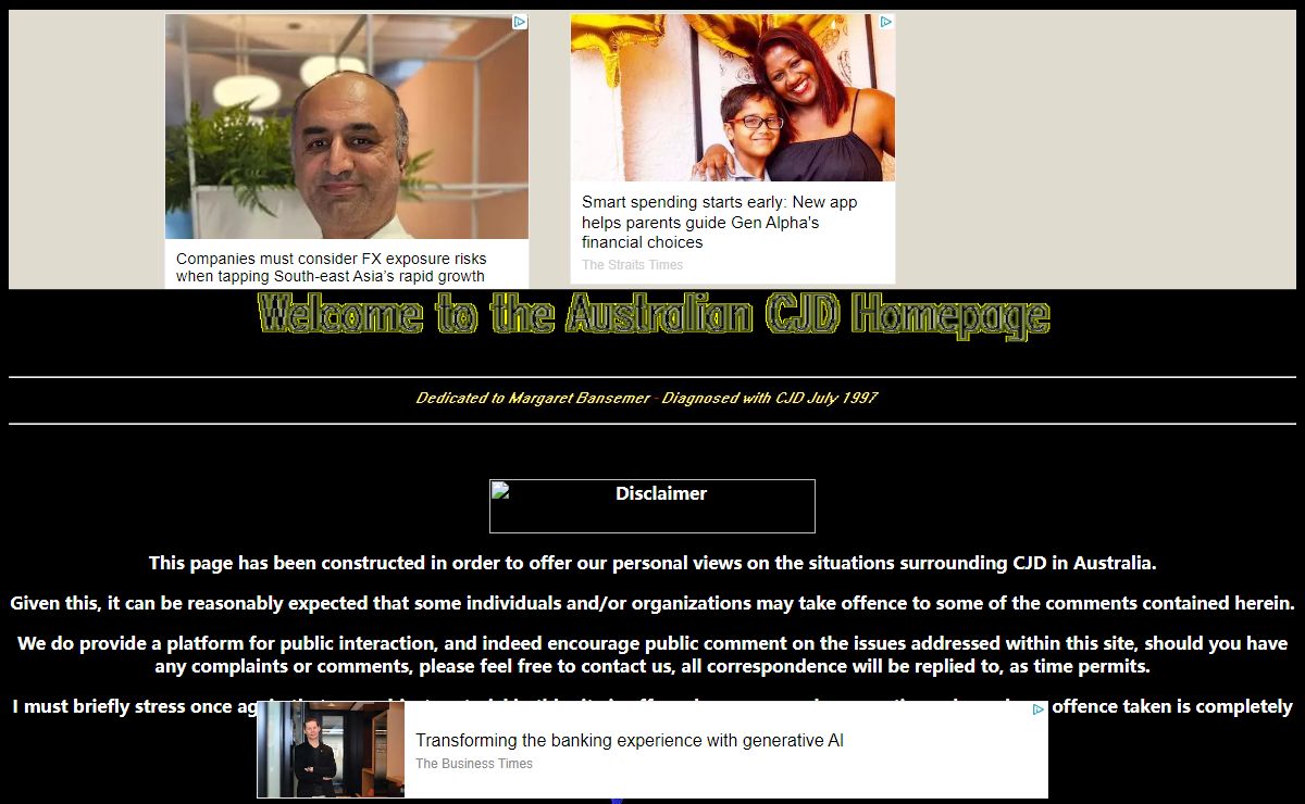 The Australian CJD Homepage