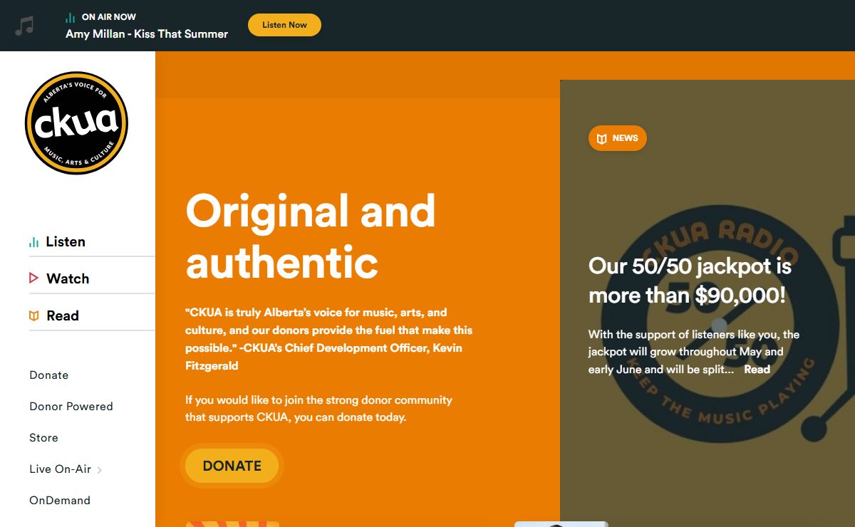 Support CKUA Radio