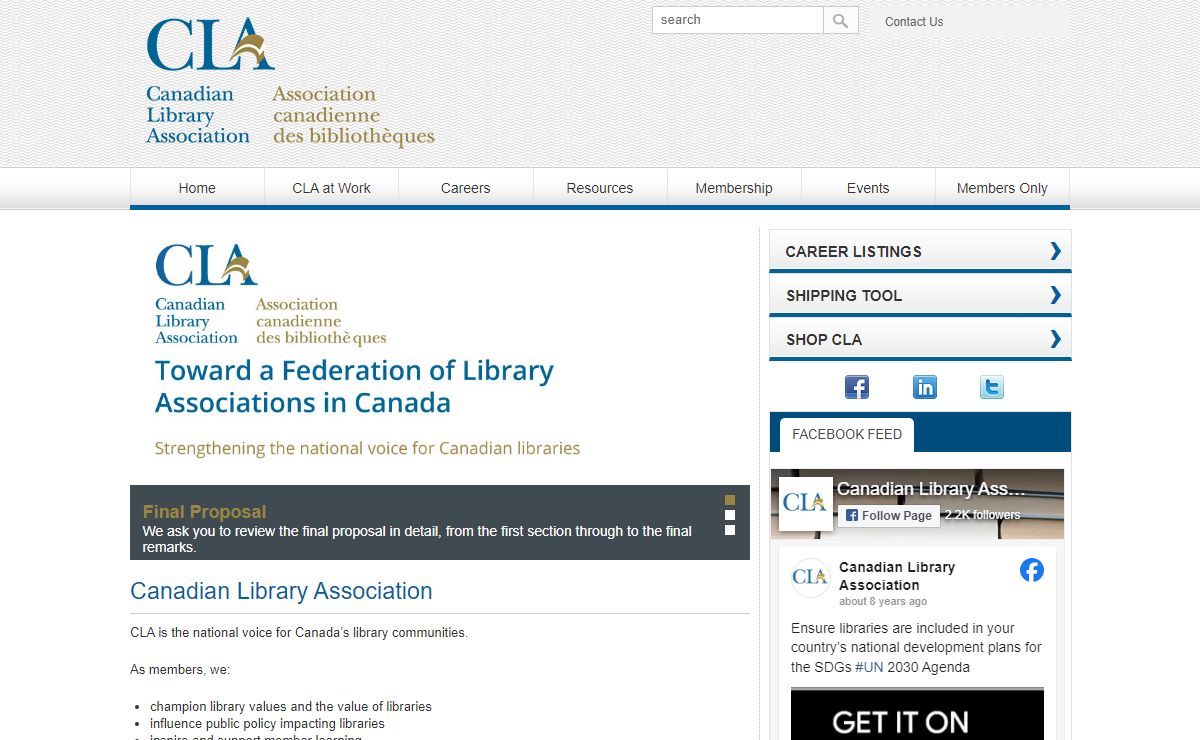 Canadian Library Association | National Voice for Canada's Library Communities