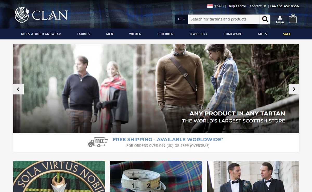 CLAN | Tartan, Kilts, Cashmere, Tweed & Traditional Scottish Gifts