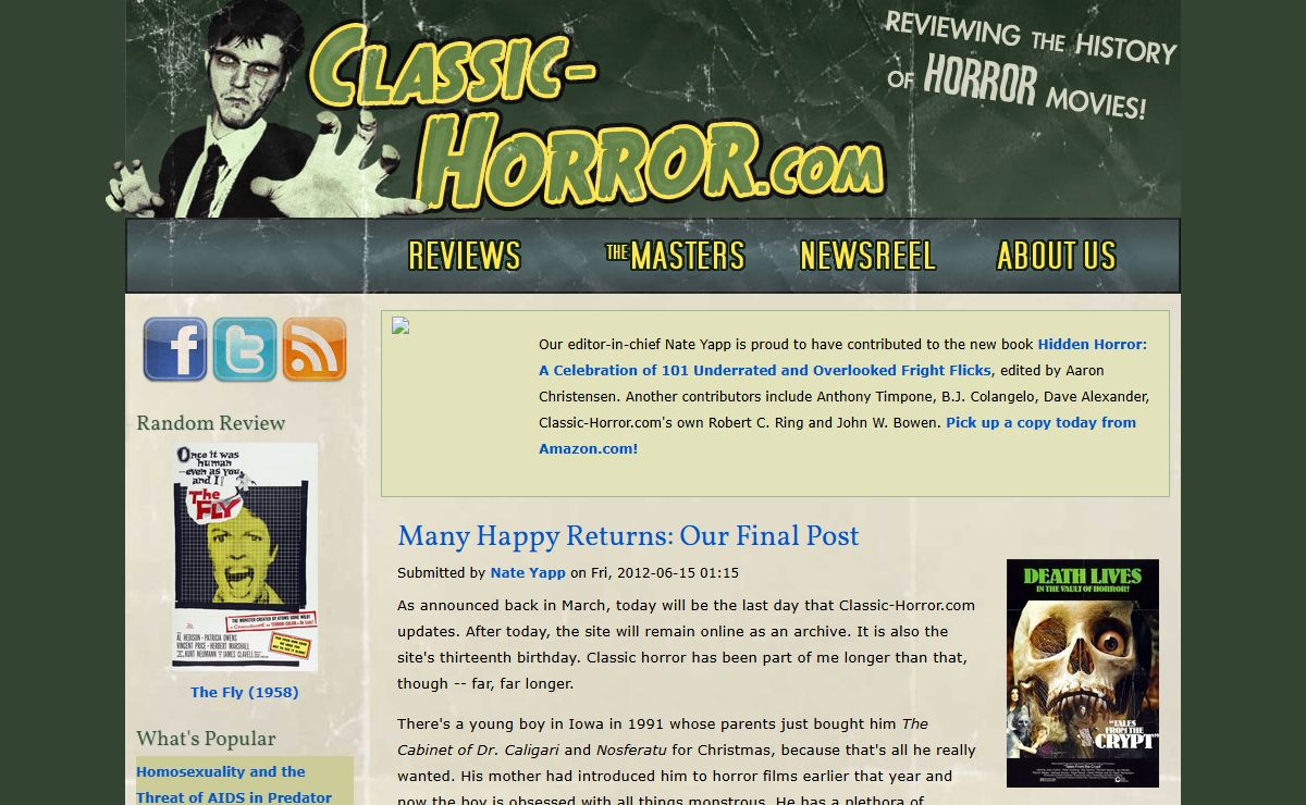 Classic-Horror.com | Reviewing the History of Horror Movies