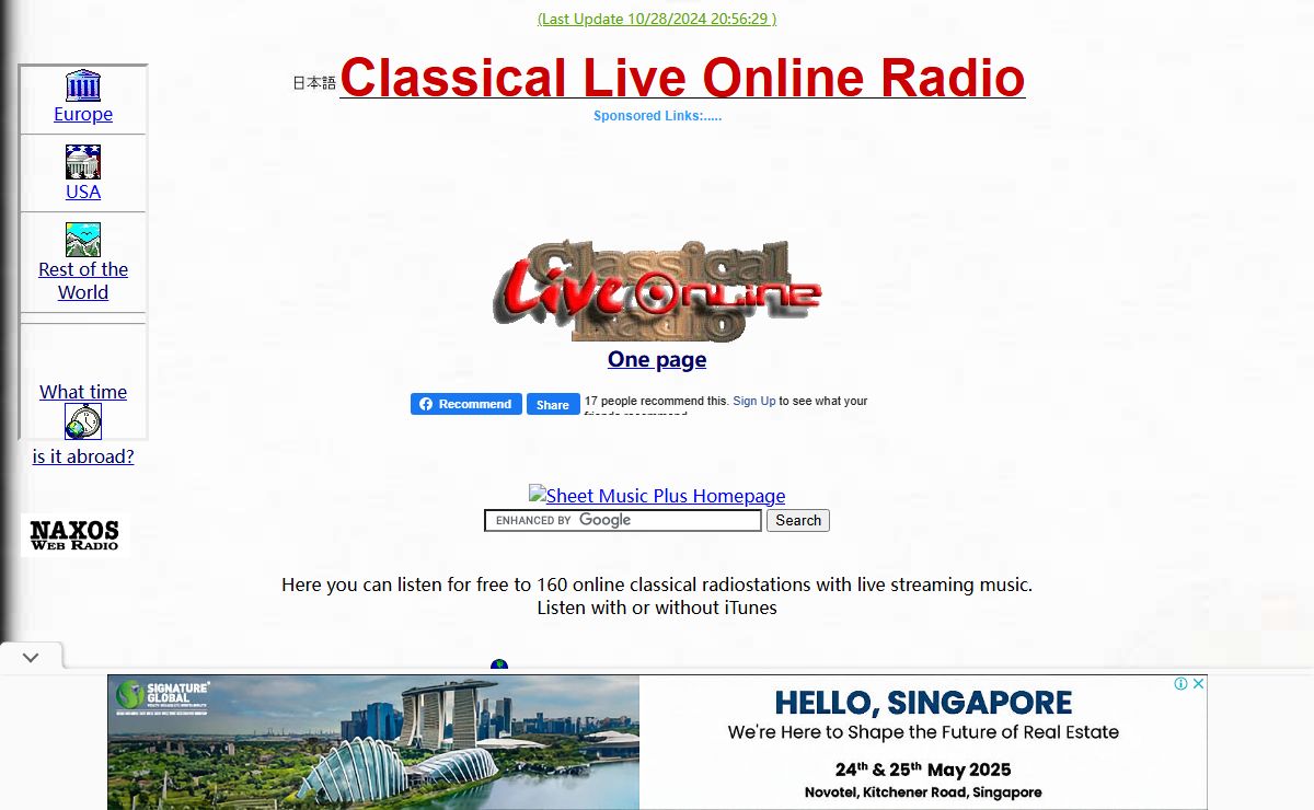 Classical Live Online Radio Webcast - Free Streaming Classical Music.
