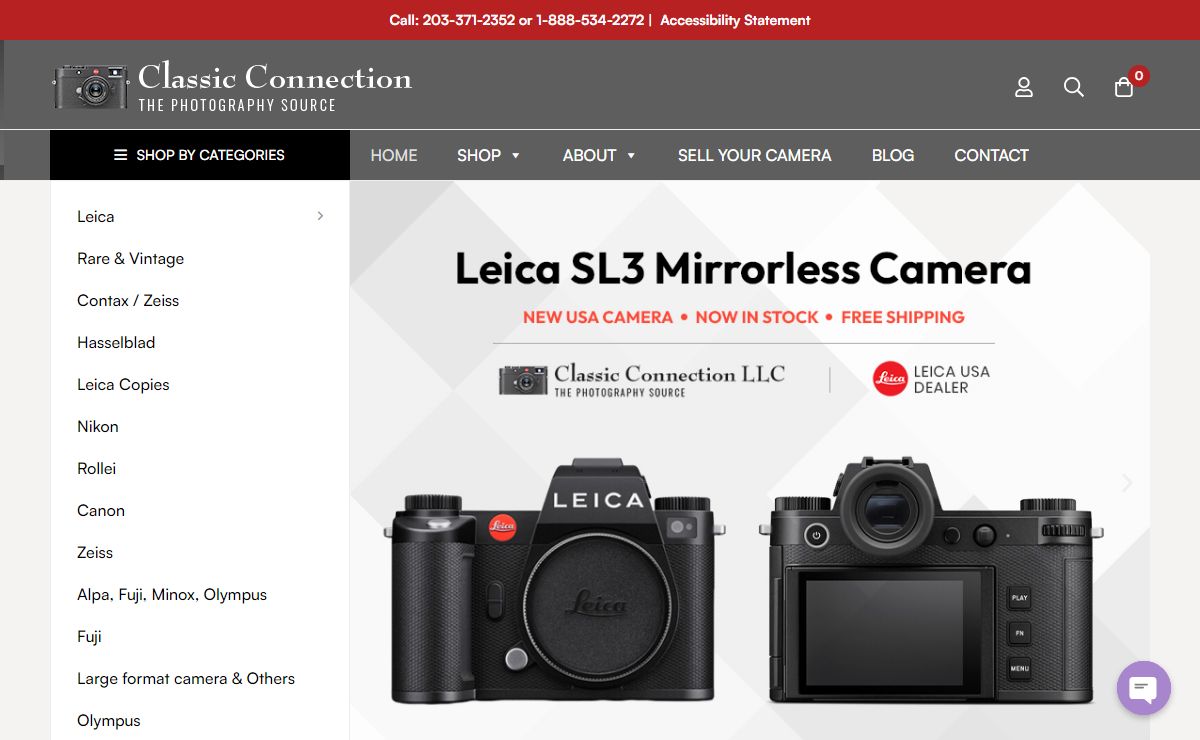 Classic Connection – Used , New & Rare Leica Camera Store
