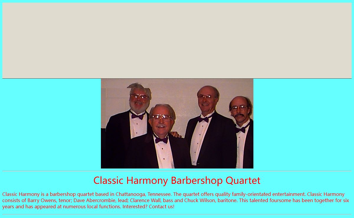 Classic Harmony 's Homepage!