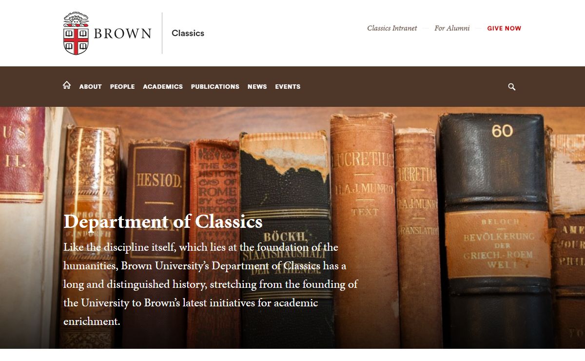 Department of Classics | Brown University