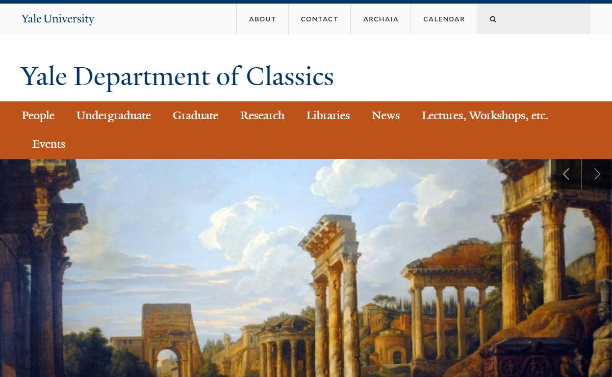 Homepage announcements | Yale Department of Classics