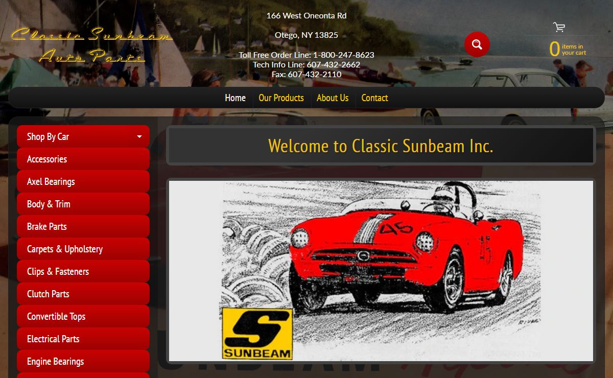 Classic Sunbeam Auto Parts | Classic Sunbeam Auto Parts