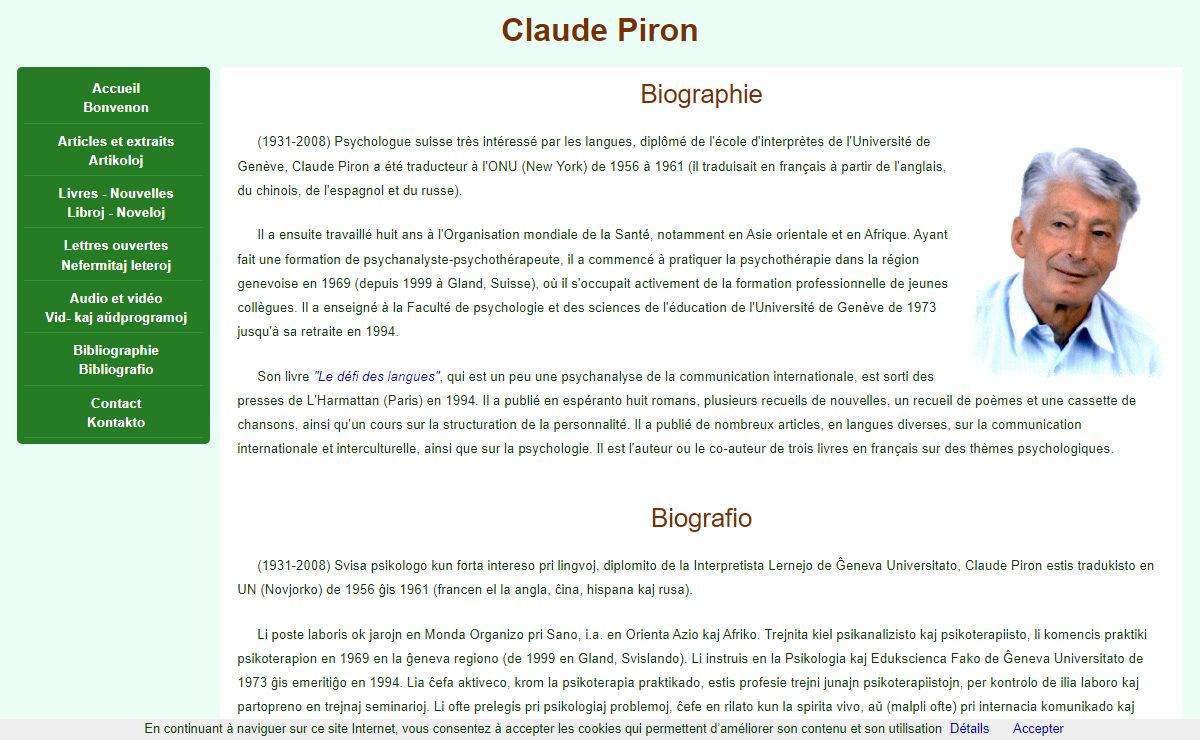 Claude Piron - communication, langues, espéranto