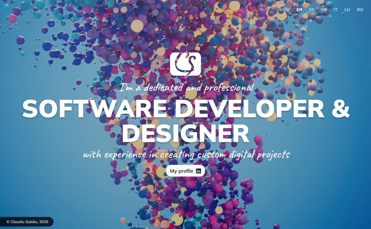 ClaudiuSabau.com - Software Developer & Designer