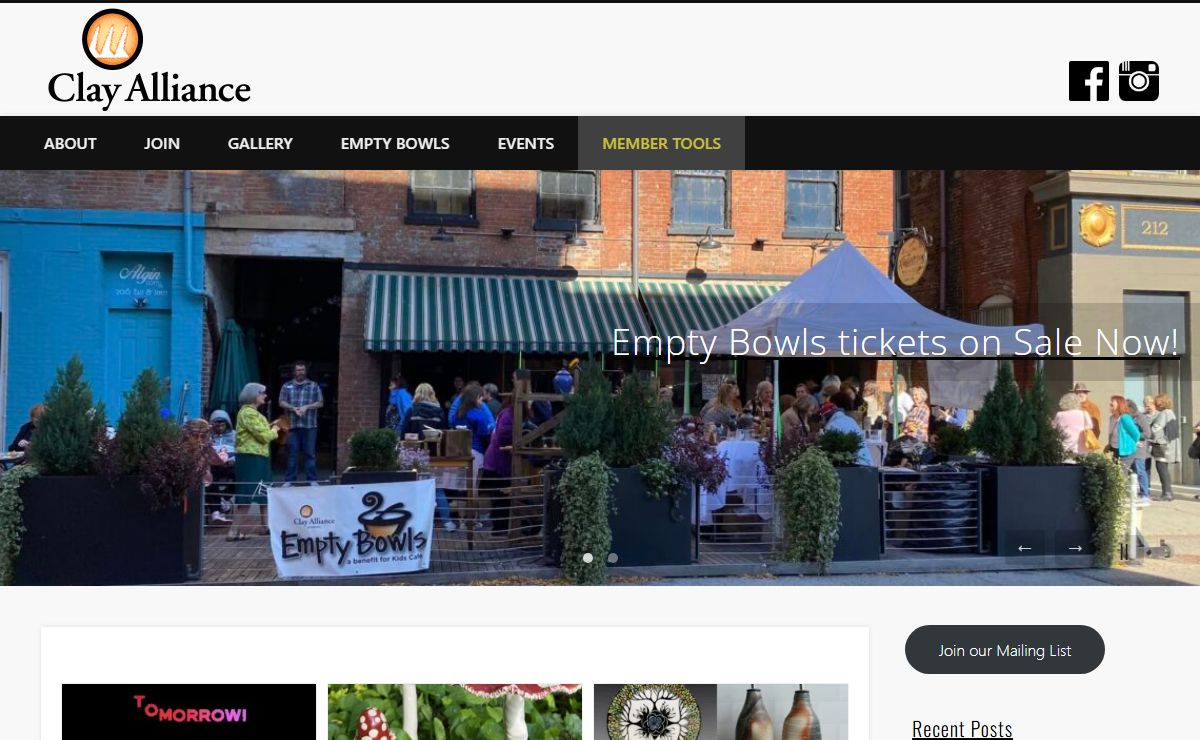 Clay Alliance – Pottery group with the mission of raising the profile of clay and clay artists in the Greater Cincinnati area.