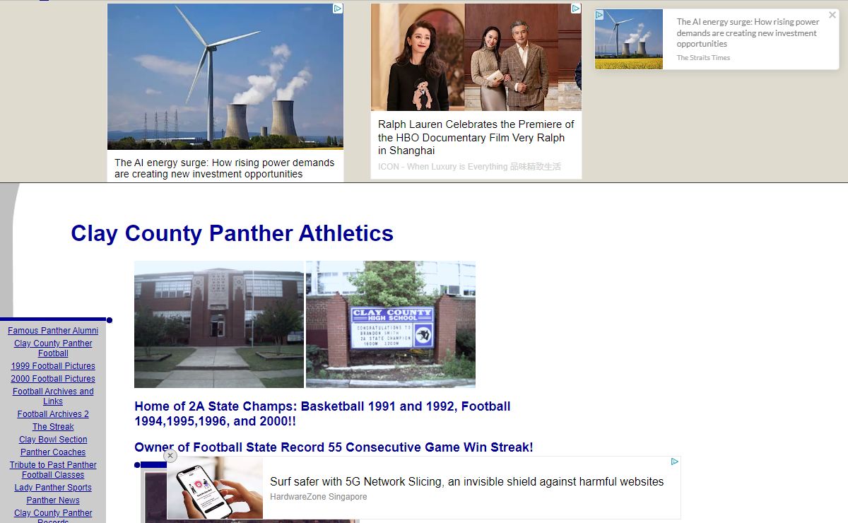 Clay County Panther Athletics