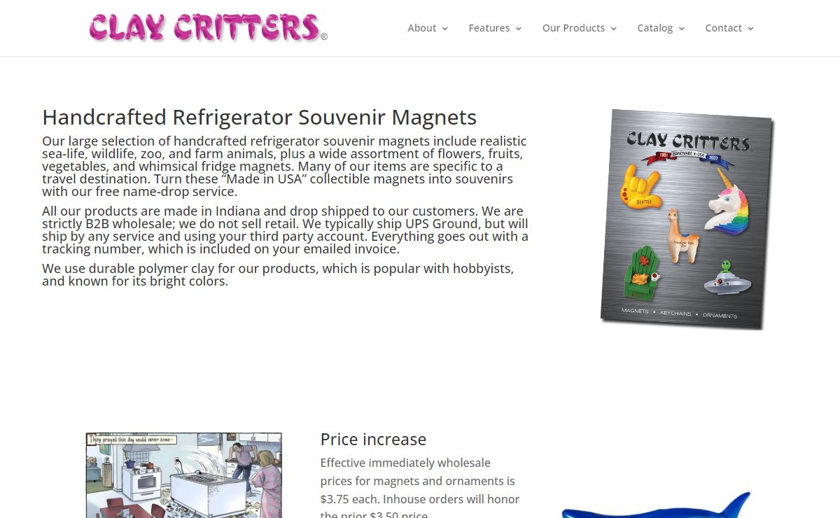 Handcrafted refrigerator souvenir magnets