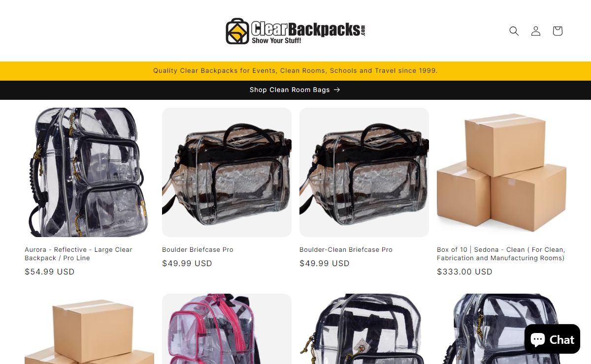 Heavy Duty Clear Backpacks | Clear Backpacks for Clean Rooms & Events – ClearBackpacks.com