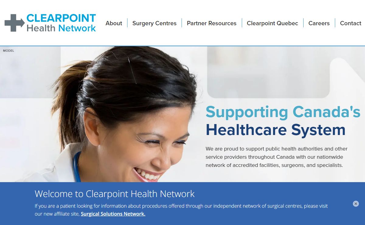 Independent Surgery & Healthcare Partner in Canada | Clearpoint Health Network