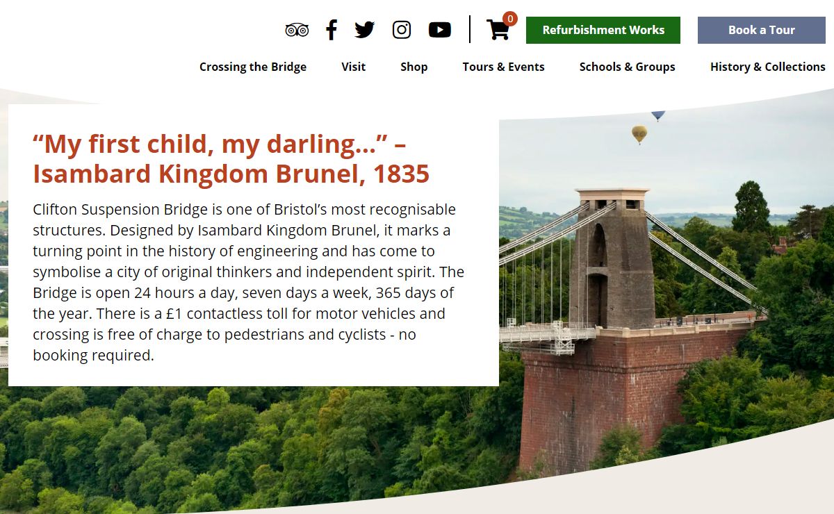 Home - Clifton Suspension Bridge