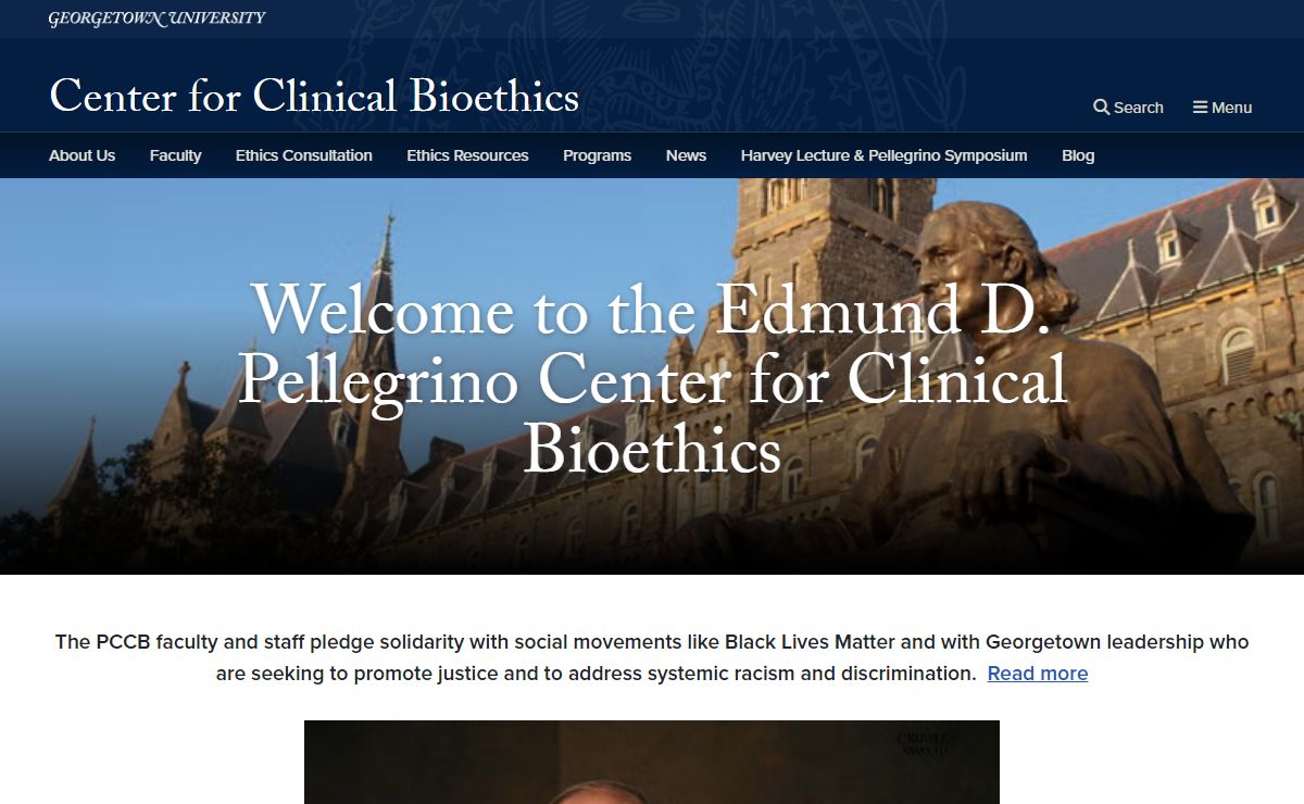 Center for Clinical Bioethics | Georgetown University