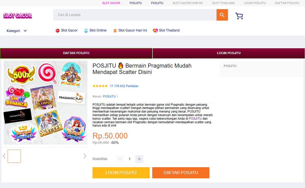 POSJITU 🔥 Bermain Pragmatic Mudah Mendapat Scatter Disini