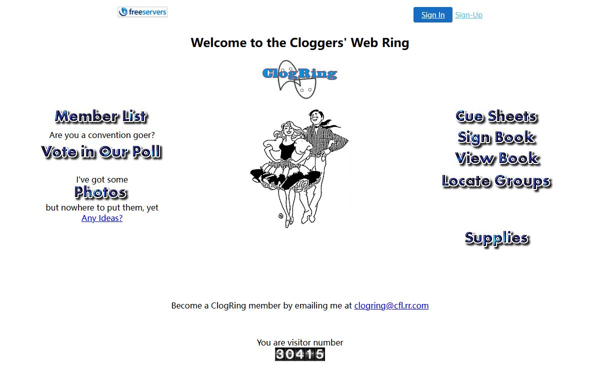 Cloggers' WebRing Home