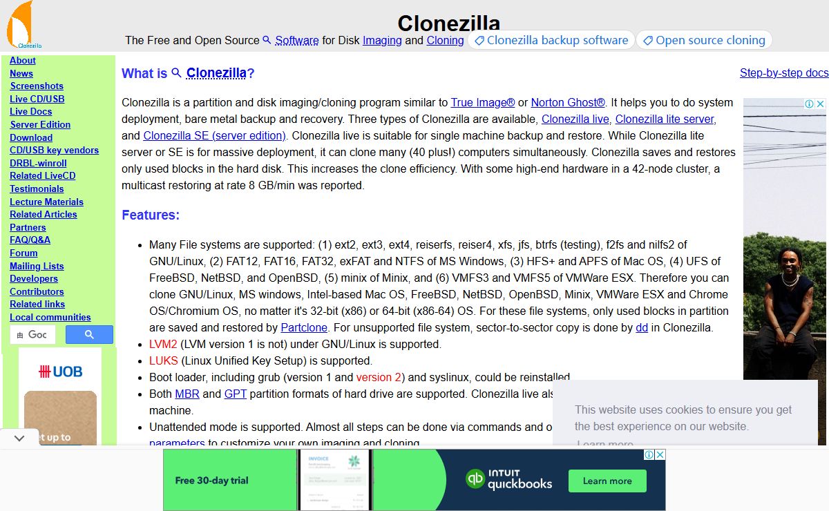 Clonezilla - About