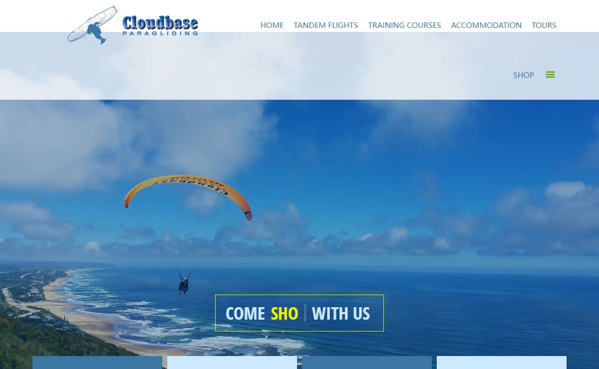 Cloudbase Paragliding School - Paragliding Map of Africa; Sedgefield and Wilderness Beach Hotel