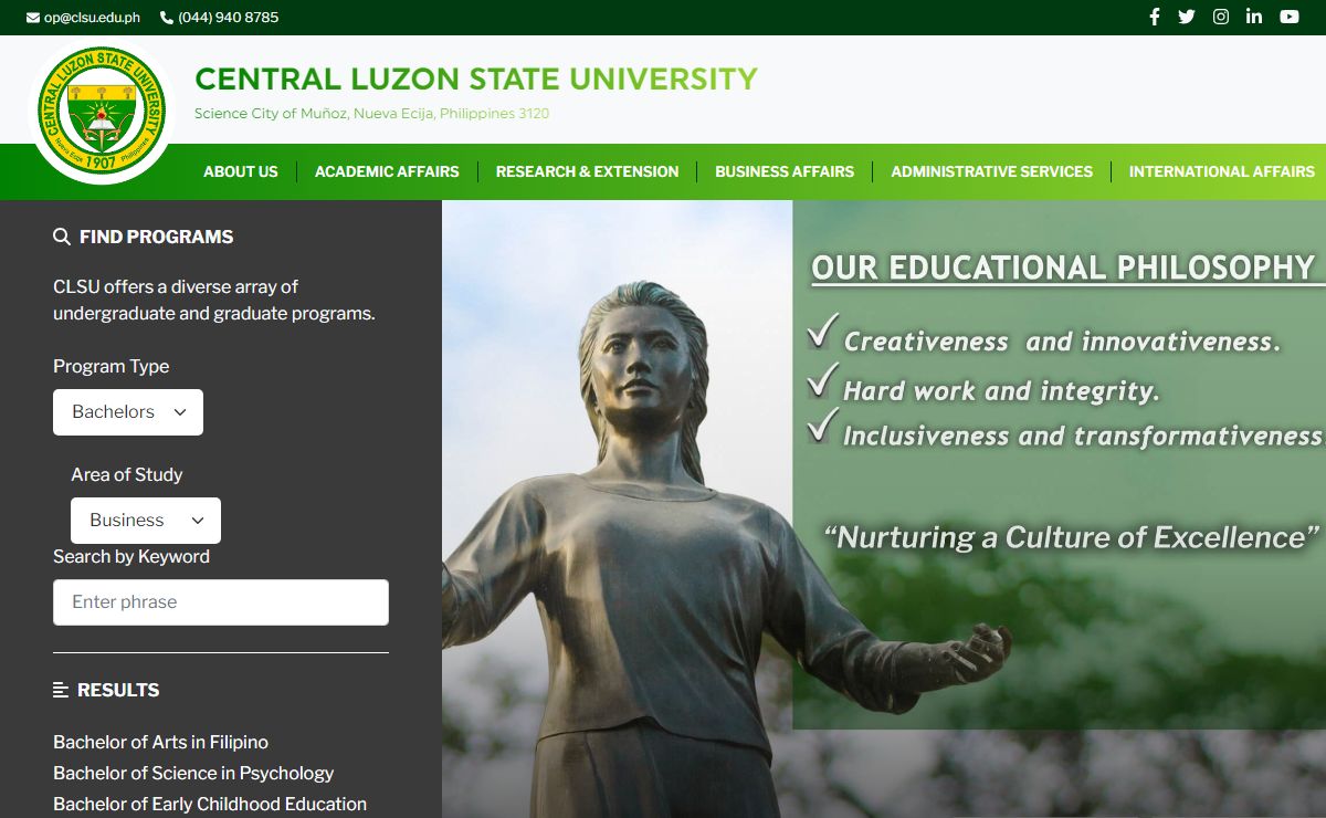 Home | Central Luzon State University