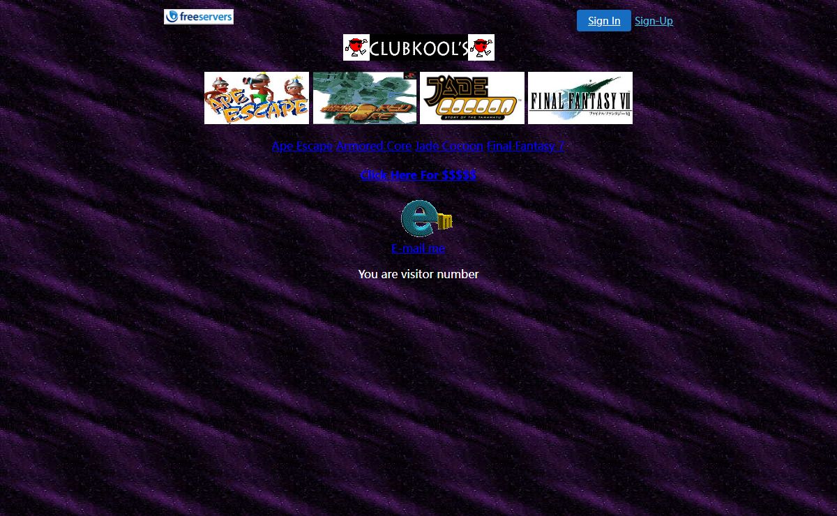 Clubkool's Webpages